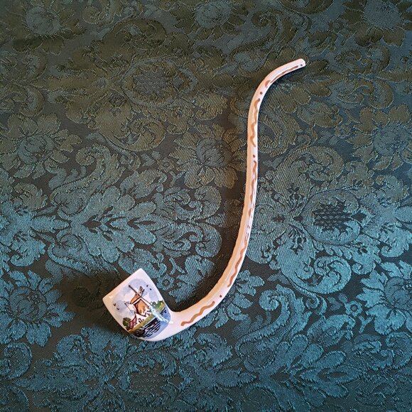 Vintage Hand-Crafted Dutch Pottery Pipe - Picture 2 of 16